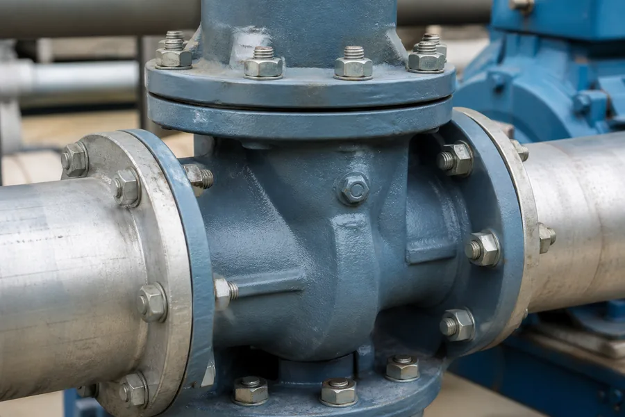 Pump pipework assembly